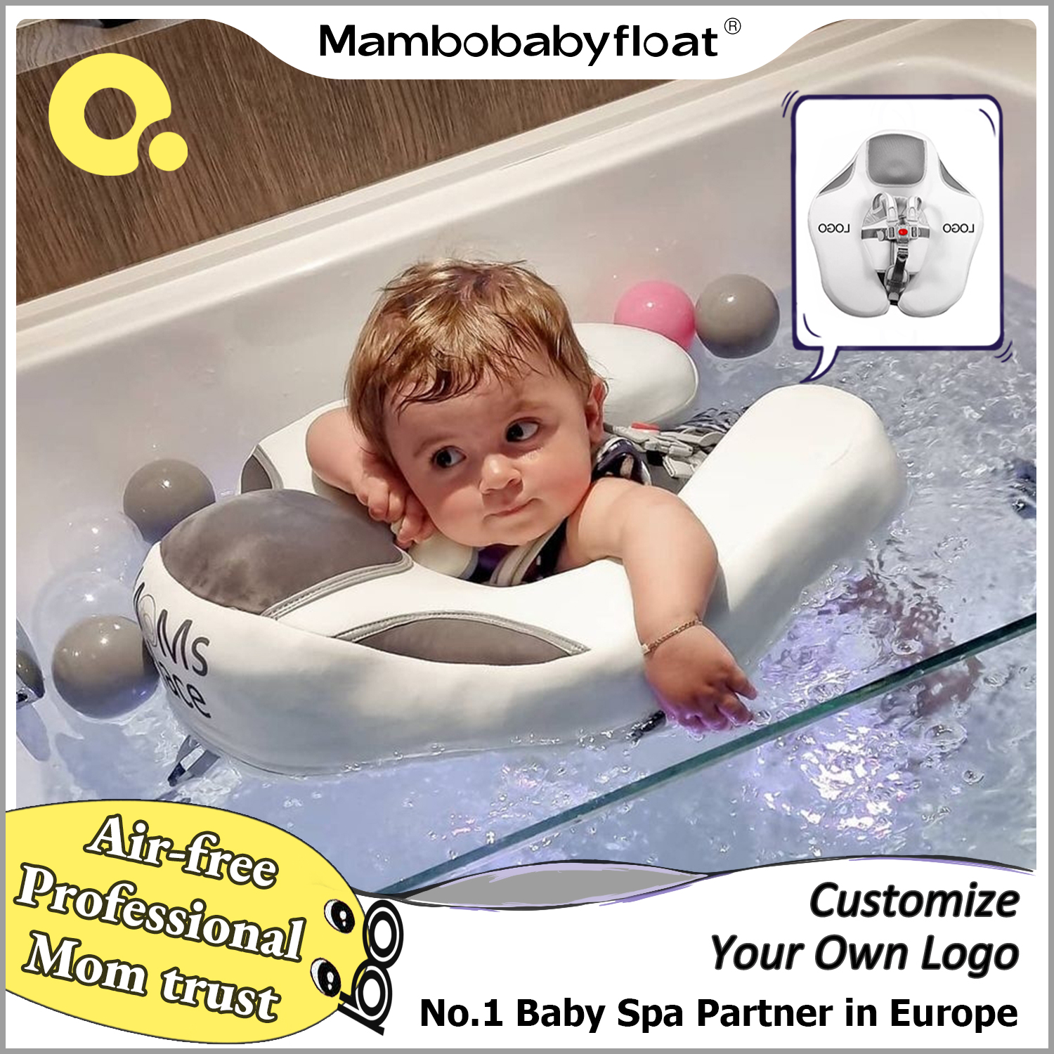 Baby Products 2 Years - Mambobaby Air-Free Baby Spa Customized Logo