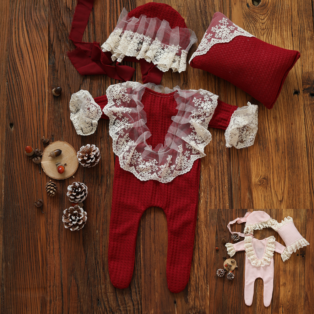 Baby Products Photoshoot - Newborn Photography Props Girl Lace Outfit