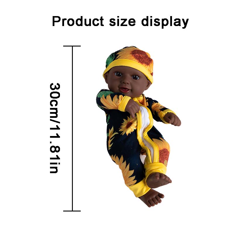 30cm Reborn Doll Black Skin So - огляд і ціна Baby Products Trending
