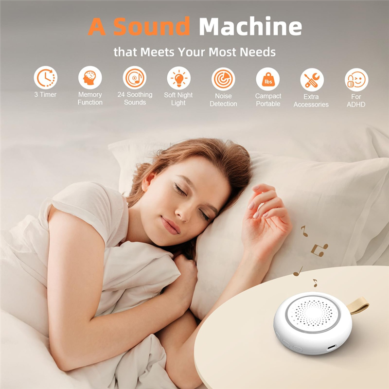 A38T-White Noise Sound Machine - огляд і ціна White Noise Machine Baby