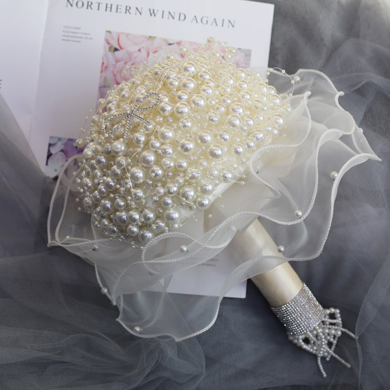 Bridal wedding bouquet pearl c - огляд і ціна Baby Products Photoshoot
