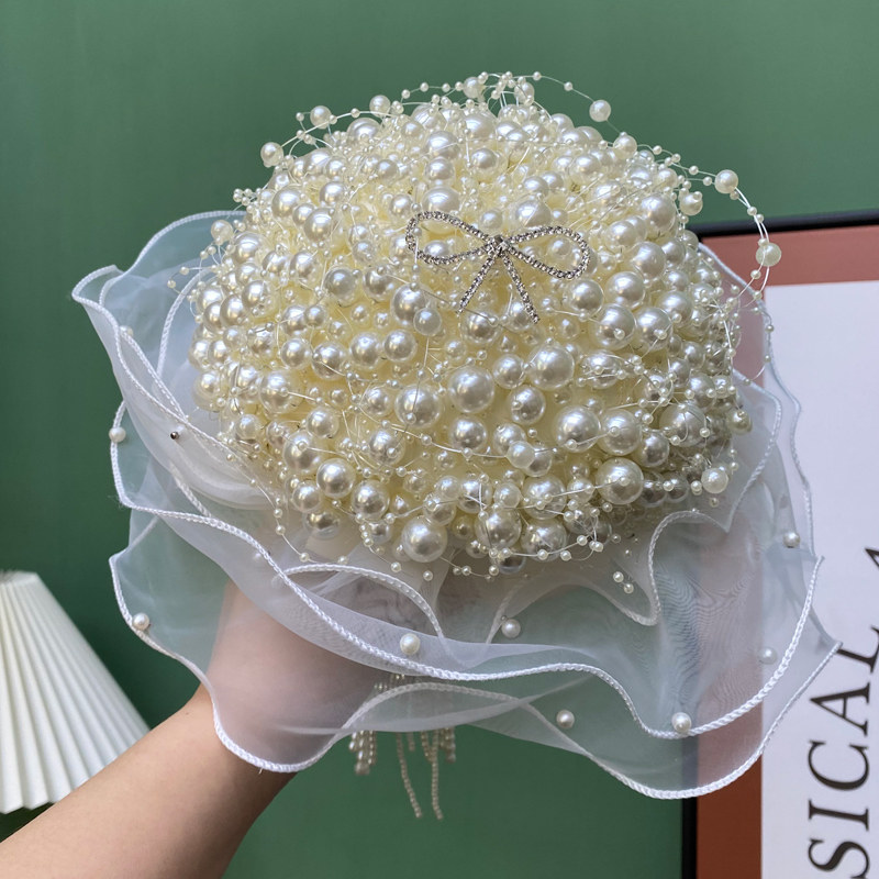 Bridal wedding bouquet pearl c - огляд і ціна Baby Products Photoshoot