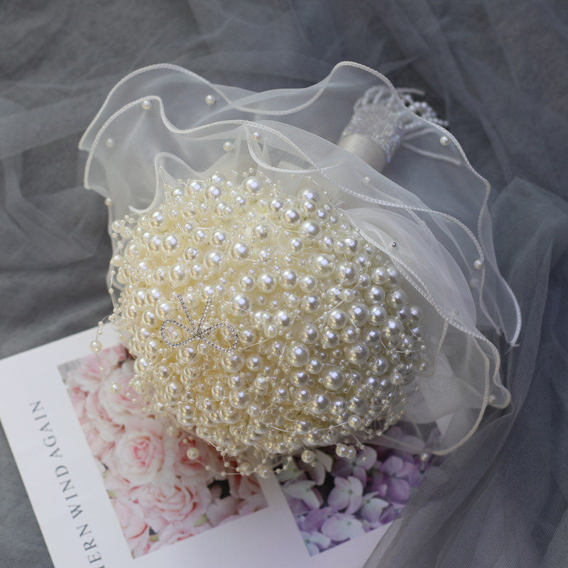 Bridal wedding bouquet pearl c - огляд і ціна Baby Products Photoshoot