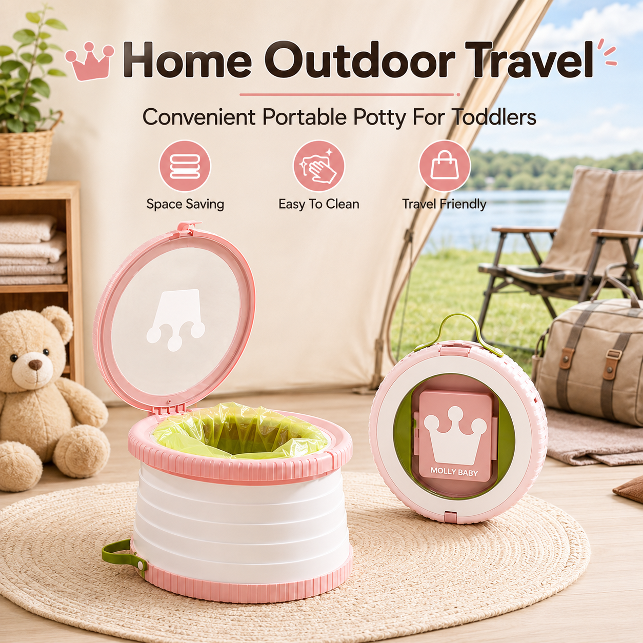 Portable Folding Travel Potty  - огляд і ціна Toddler Potty Training Seat