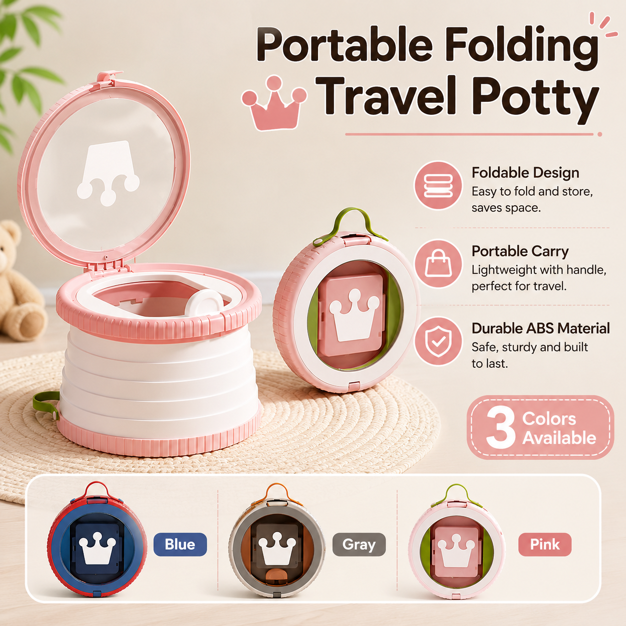 Portable Folding Travel Potty  - огляд і ціна Toddler Potty Training Seat